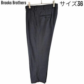ブルックスブラザース(Brooks Brothers)のブルックスブラザーズ タック ワイド スラックス パンツ トラウザー 36グレー(スラックス)