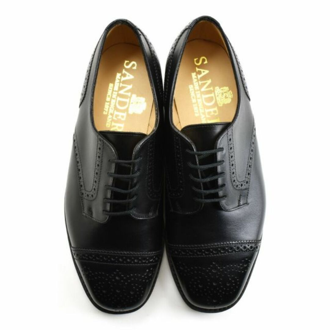 SANDERS(サンダース)の【6720B-BLACK】サンダース ドレスシューズ メンズ ビジネスシューズ セミブローグ ブラック ブラウン SANDERS GUILD FORD【送料無料】 メンズの靴/シューズ(ドレス/ビジネス)の商品写真
