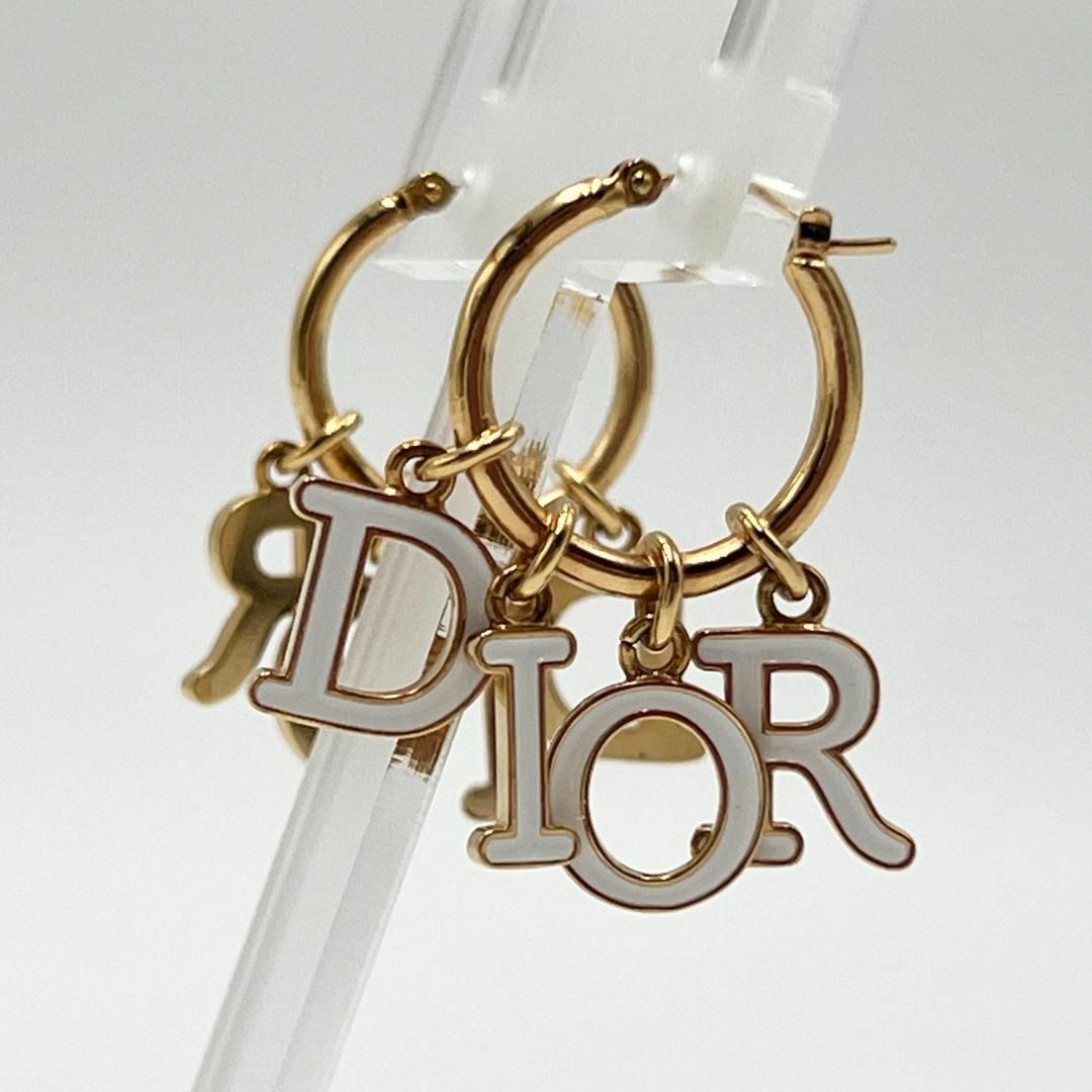 Christian Dior(クリスチャンディオール)の【希少】クリスチャンディオール　レディース　ピアス　フープ　DIOR レディースのアクセサリー(ピアス)の商品写真