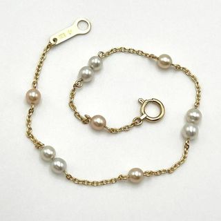 タサキ(TASAKI)の【超美品・10Pパール】タサキ　レディース　ブレスレット　真珠　ゴールド　K18(ブレスレット/バングル)