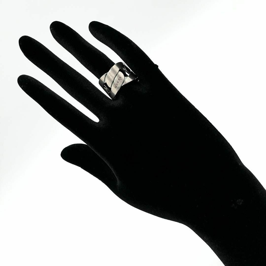 Gucci(グッチ)の【18-19号・ワイド】グッチ　GUCCI　メンズ　指輪　リング　シルバー メンズのアクセサリー(リング(指輪))の商品写真