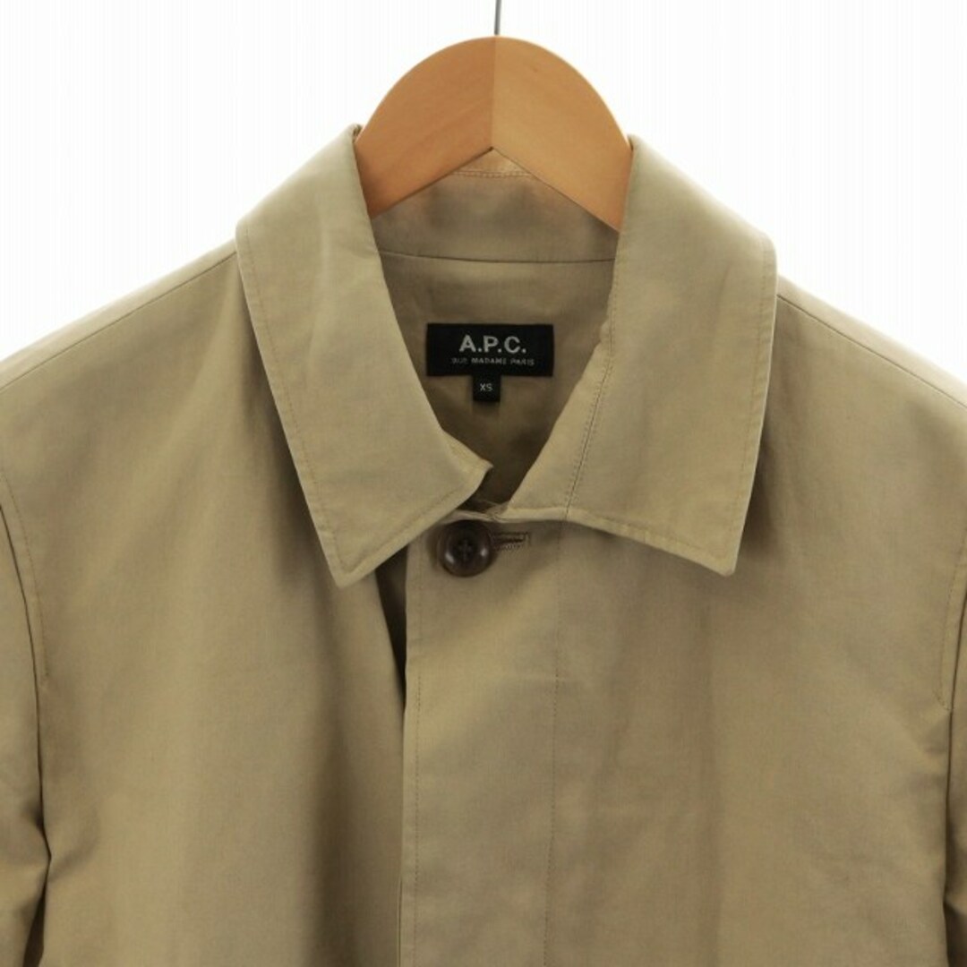 A.P.C(アーペーセー)のA.P.C. ステンカラーコート ロング XS ベージュ 24361-22051 メンズのジャケット/アウター(ステンカラーコート)の商品写真