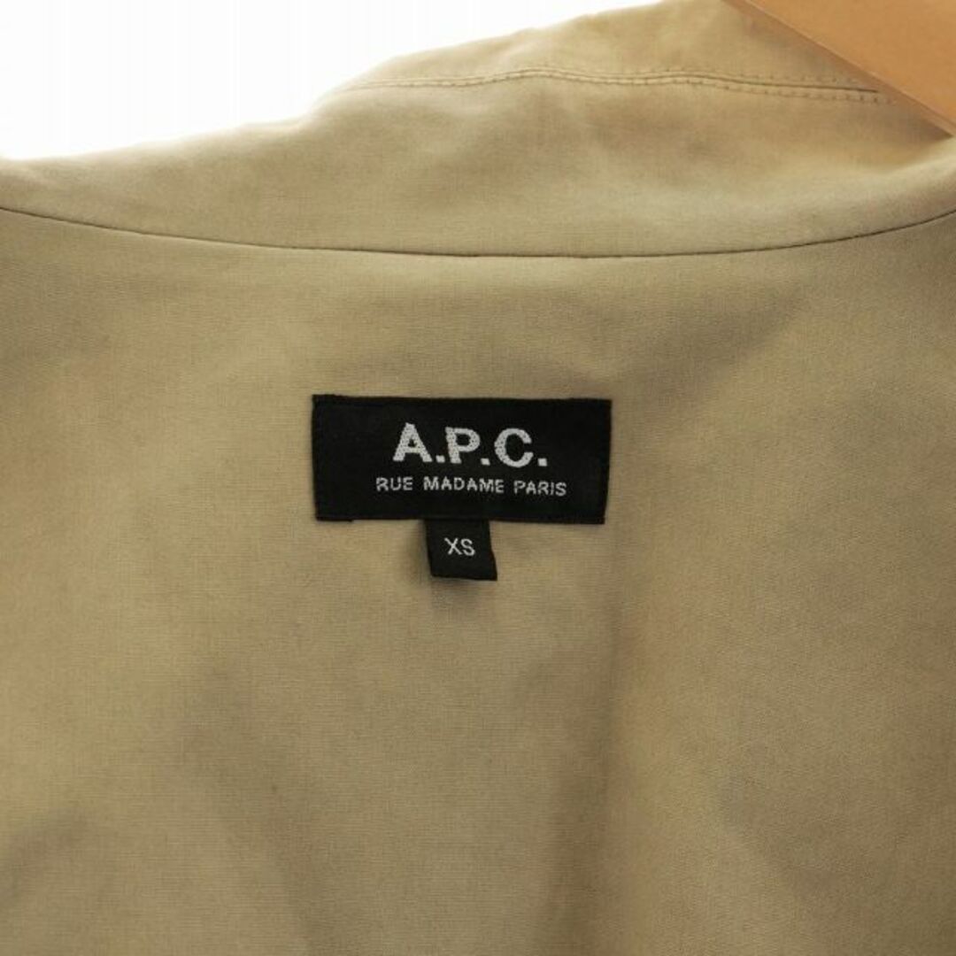 A.P.C(アーペーセー)のA.P.C. ステンカラーコート ロング XS ベージュ 24361-22051 メンズのジャケット/アウター(ステンカラーコート)の商品写真