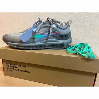 ナイキ(NIKE)のOFF-WHITE × NIKE AIR MAX 97 GREY 27.0cm(スニーカー)