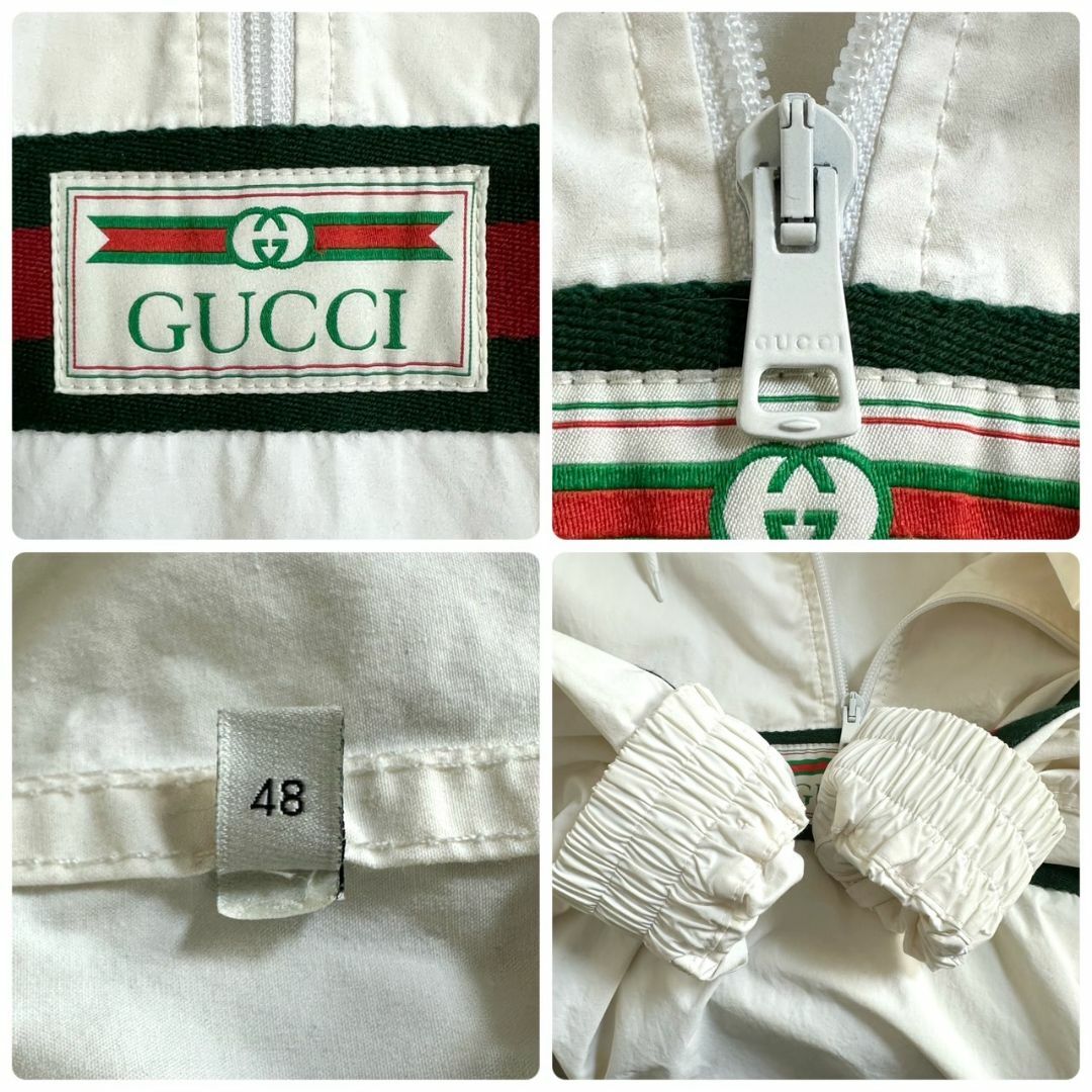 Gucci(グッチ)の☆超人気デザイン☆GUCCI ウィンドブレーカー シェリーライン パーカー 48 メンズのジャケット/アウター(ナイロンジャケット)の商品写真