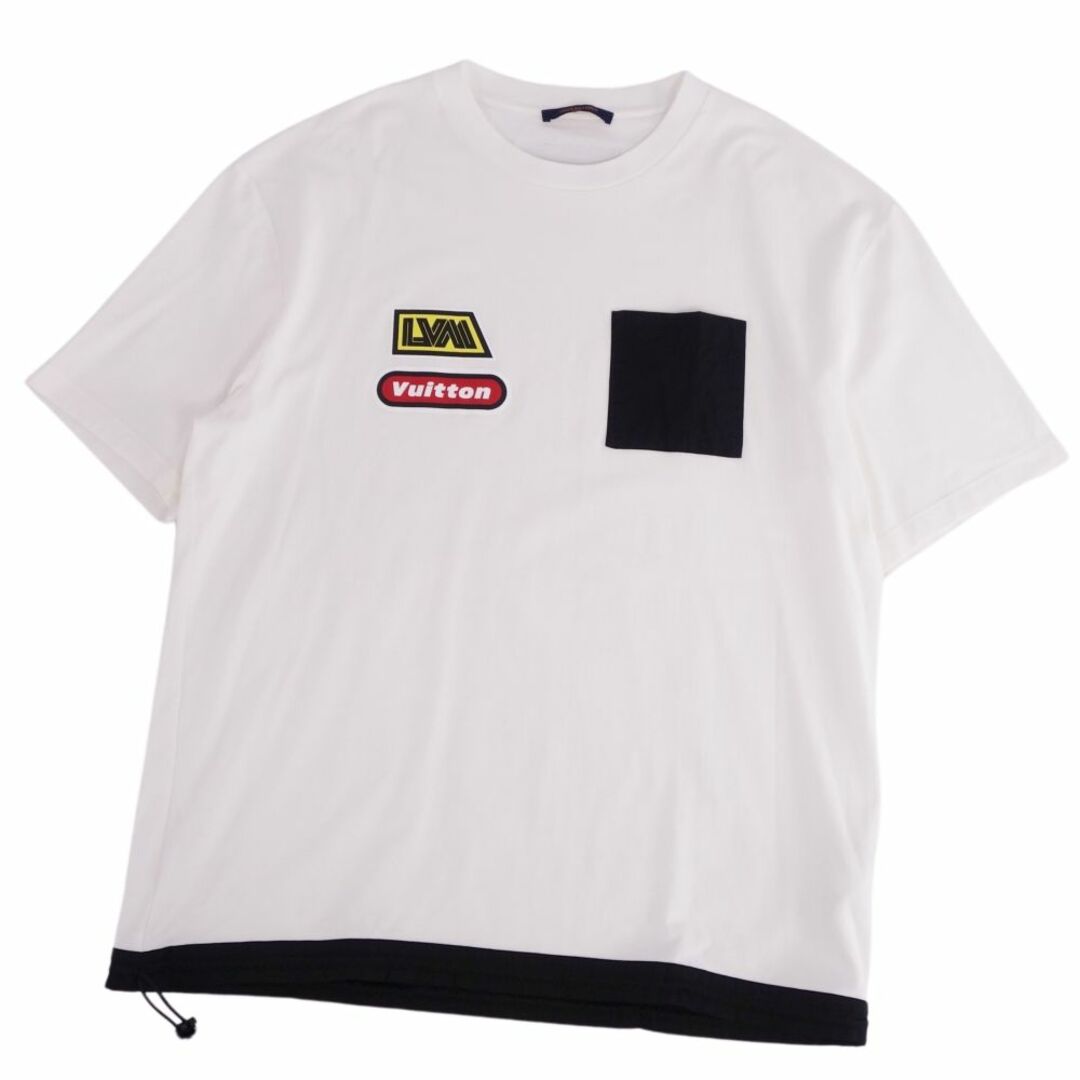 LOUIS VUITTON(ルイヴィトン)の美品 ルイヴィトン LOUIS VUITTON Tシャツ 23SS カットソー ハイブリッド コットン トップス メンズ イタリア製 5L ホワイト メンズのトップス(Tシャツ/カットソー(半袖/袖なし))の商品写真