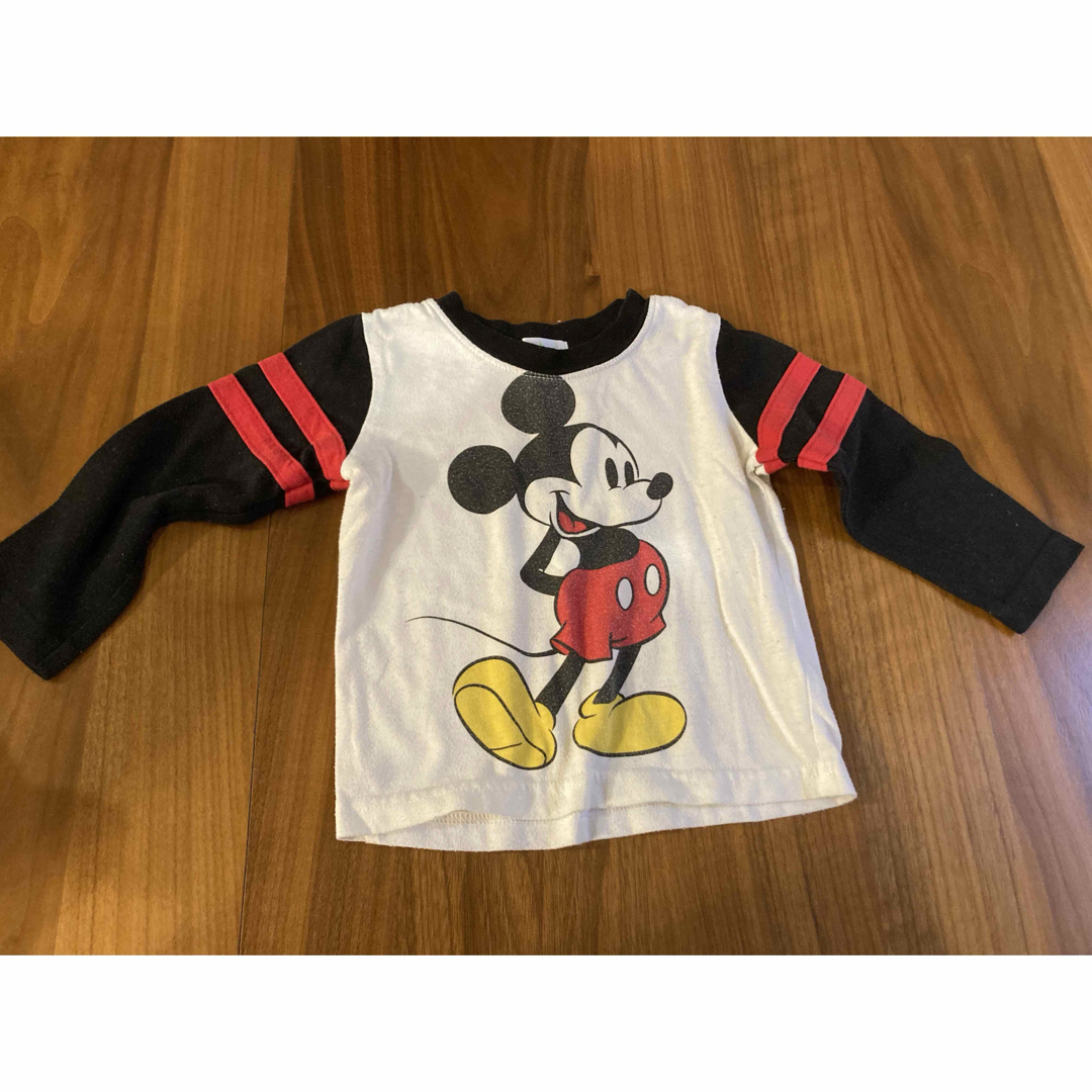 Disney(ディズニー)のミッキーマウス　90センチ長袖Tシャツ キッズ/ベビー/マタニティのキッズ服男の子用(90cm~)(Tシャツ/カットソー)の商品写真