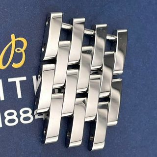 ブライトリング(BREITLING)のc314【20mm】新品 ナビタイマー 7連 鏡面 SSコマ ステンレス ベルト(金属ベルト)