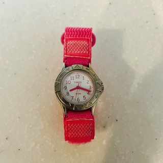 タイメックス(TIMEX)のタイメックス　キッズ　腕時計　アナログ　ピンク(腕時計)