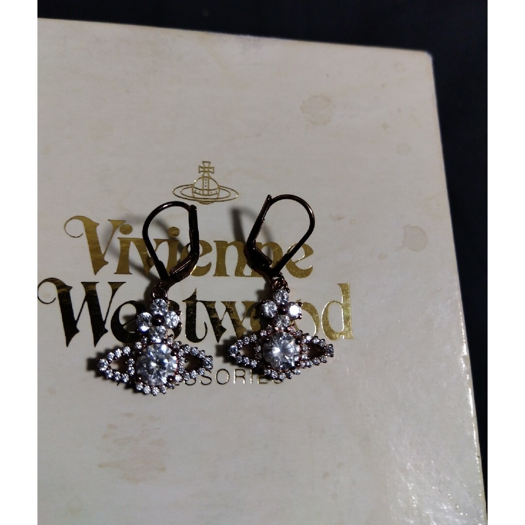 Vivienne Westwood(ヴィヴィアンウエストウッド)の専用☆VivienneWestwood Valentinaピンクゴールドピアス レディースのアクセサリー(ピアス)の商品写真