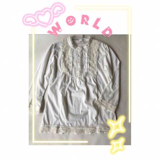 グローブ(grove)の【WORLD】grove 七分丈  カットソー Mサイズ(カットソー(長袖/七分))