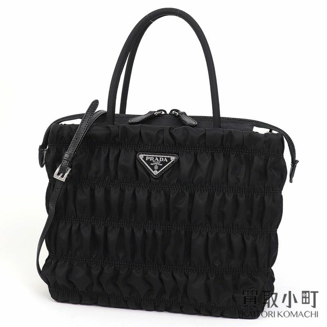 PRADA キルティング 2way トートバッグ ショルダーバッグ 三角ロゴ PRADA キルティング 2way トートバッグ ショルダーバッグ 三角ロゴ