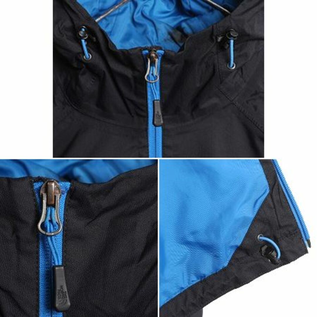 THE NORTH FACE(ザノースフェイス)のノースフェイス HYVENT ナイロン マウンテン パーカー ジャケット メンズ XL 古着 The North Face アウトドア ジャンパー マンパ フード 黒 メンズのジャケット/アウター(ナイロンジャケット)の商品写真