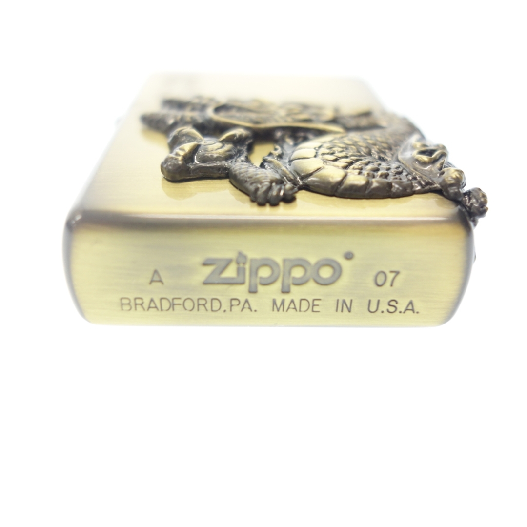 ZIPPO(ジッポー)のジッポー 龍神 ゴールド No.0033 2007年製【AFI10】 メンズのファッション小物(タバコグッズ)の商品写真