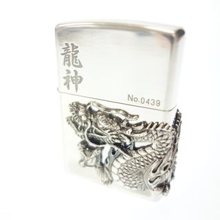 ジッポー(ZIPPO)のジッポー 龍神 シルバー No.0439 2006年製【AFI13】(タバコグッズ)