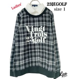 23区 - 23区　GOLF ゴルフ　長袖　ニット　セーター　襟付き　レディース1 トップス