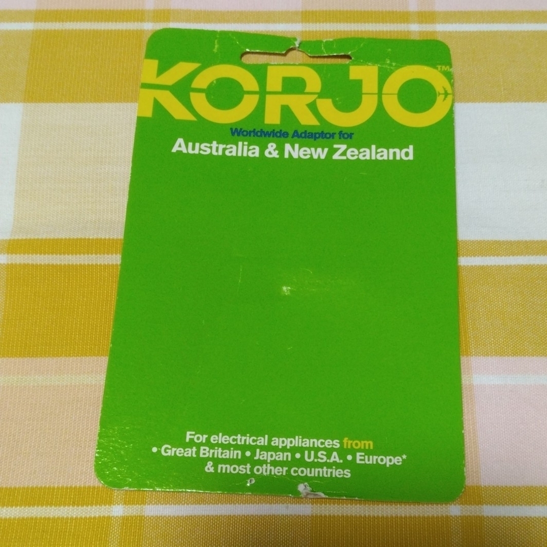 KORJO　ニュージーランド　オーストラリア　アダプター　電源　プラグ インテリア/住まい/日用品の日用品/生活雑貨/旅行(旅行用品)の商品写真