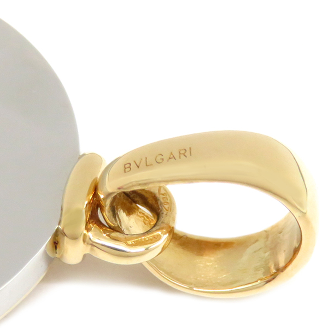 BVLGARI(ブルガリ)のブルガリ BVLGARI ペンダントトップ ホロスコープ 12星座 1粒ダイヤ K18YG ステンレススチール ダイヤモンド イエローゴールドXシルバー 750 BVLGARI SS 【中古】 レディースのアクセサリー(その他)の商品写真