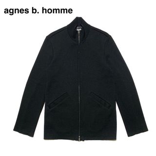 アニエスベー(agnes b.)の☆良品 アニエスベーオム ウール ドライバーズ ニット セーター 黒 フランス製(ニット/セーター)