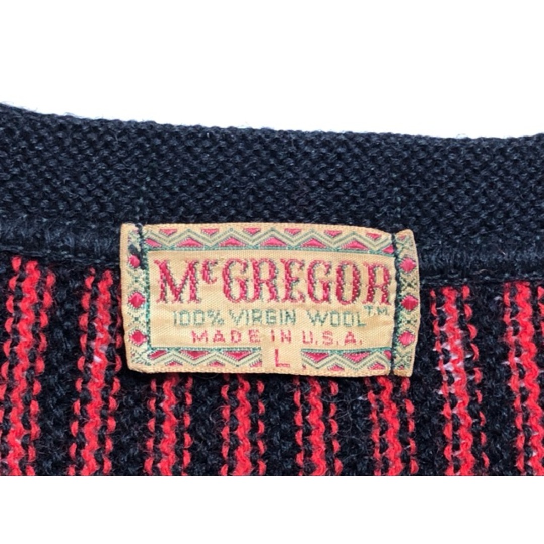 McGREGOR(マックレガー)のMcGREGOR（マックレガー）50'S～60's　ヴィンテージ　ストライプ　ウール　ニットベスト【E2536-007】 メンズのトップス(ベスト)の商品写真