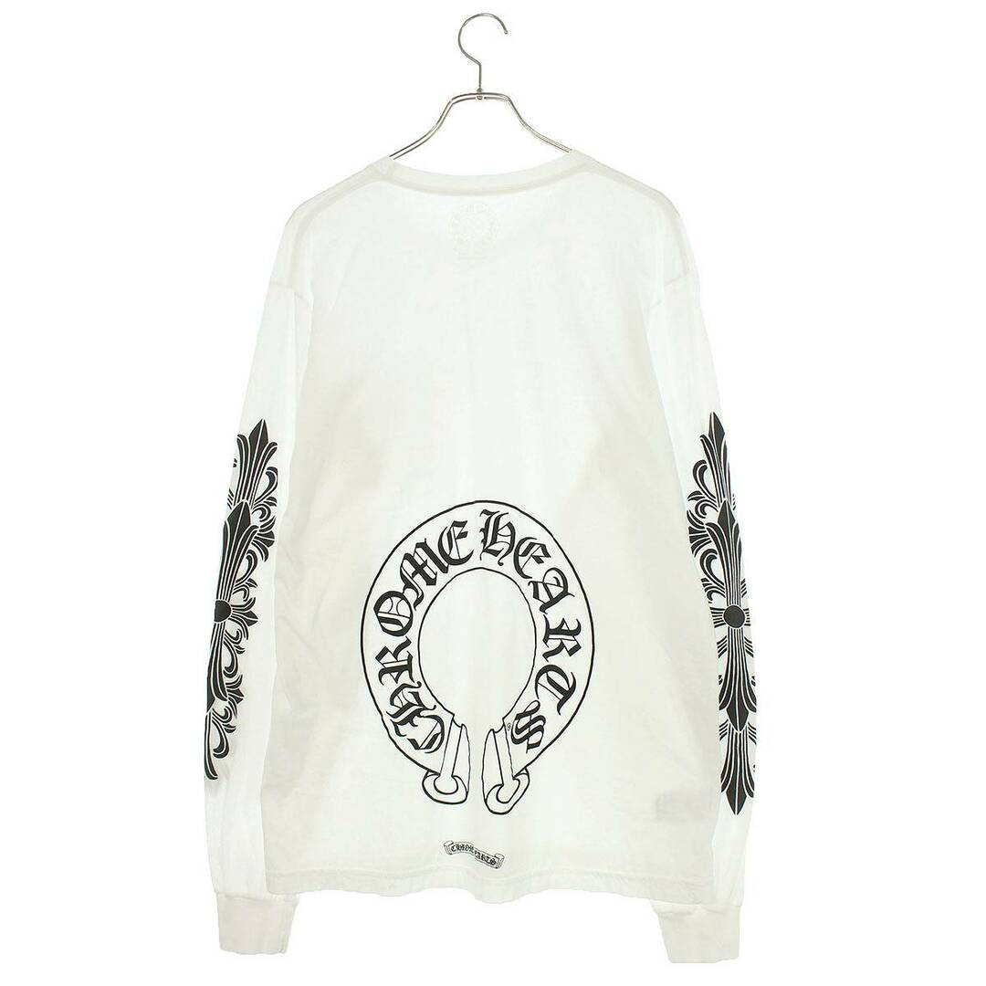 Chrome Hearts(クロムハーツ)のクロムハーツ  CH L/S /1 袖フローラルバックホースシュープリント長袖カットソー メンズ XL メンズのトップス(Tシャツ/カットソー(七分/長袖))の商品写真