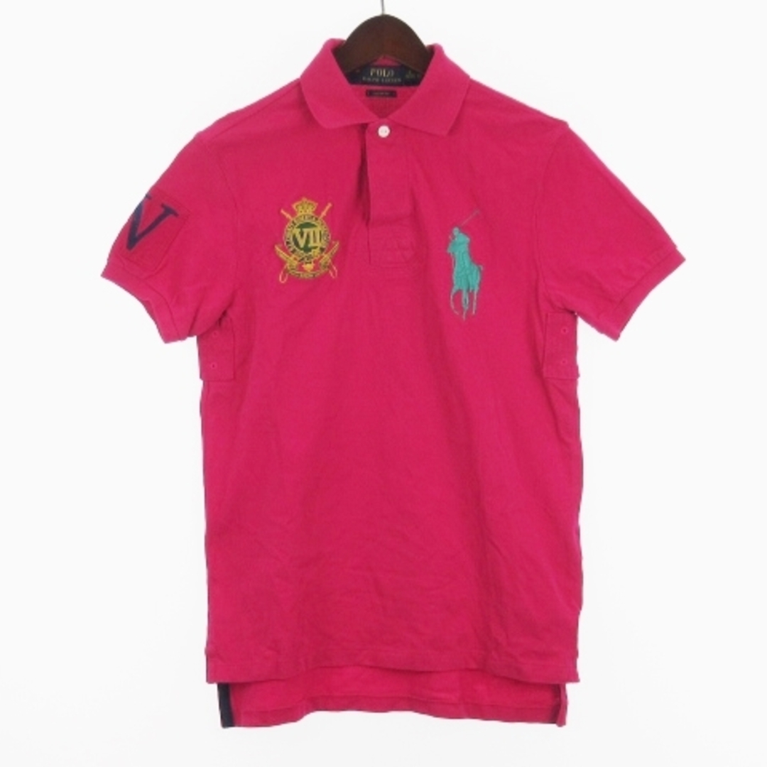 POLO RALPH LAUREN(ポロラルフローレン)のポロ ラルフローレン ポロシャツ 半袖 ビッグポニー コットン ピンク S メンズのトップス(ポロシャツ)の商品写真