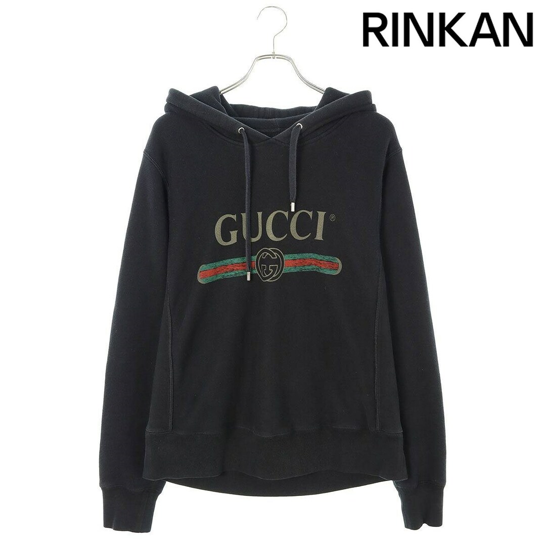 Gucci(グッチ)のグッチ  17SS  463591 X5S85 ヴィンテージロゴプルオーバーパーカー メンズ S メンズのトップス(パーカー)の商品写真