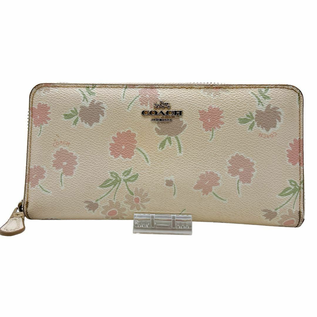 COACH(コーチ)のN105.コーチ　ラウンドファスナー　長財布　花柄　レディース レディースのファッション小物(財布)の商品写真