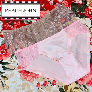 ピーチジョン(PEACH JOHN)の★PEACH JOHN★フルバックショーツ2点セット★レース シームレス★M★(ショーツ)