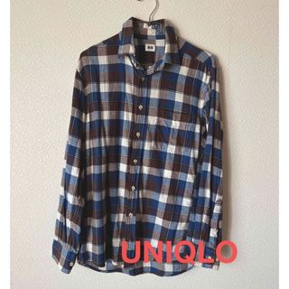 ユニクロ(UNIQLO)の★SALE‼️UNIQLO 青 チェック シャツ(シャツ)