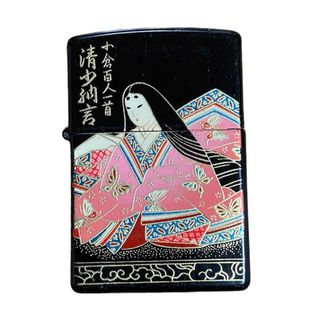 ジッポー(ZIPPO)のZippo 97年製 小倉百人一首 清少納言 伝統工芸 本金蒔絵 本漆塗り(タバコグッズ)