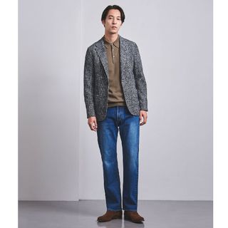 ユナイテッドアローズ(UNITED ARROWS)のワッフル メランジ プリント 2Bシングル ジャケット(テーラードジャケット)