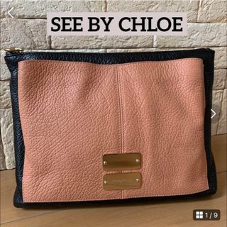 SEE BY CHLOE - シーバイクロエ【SEE BY CHLOE】クラッチバッグ ゴールドプレート