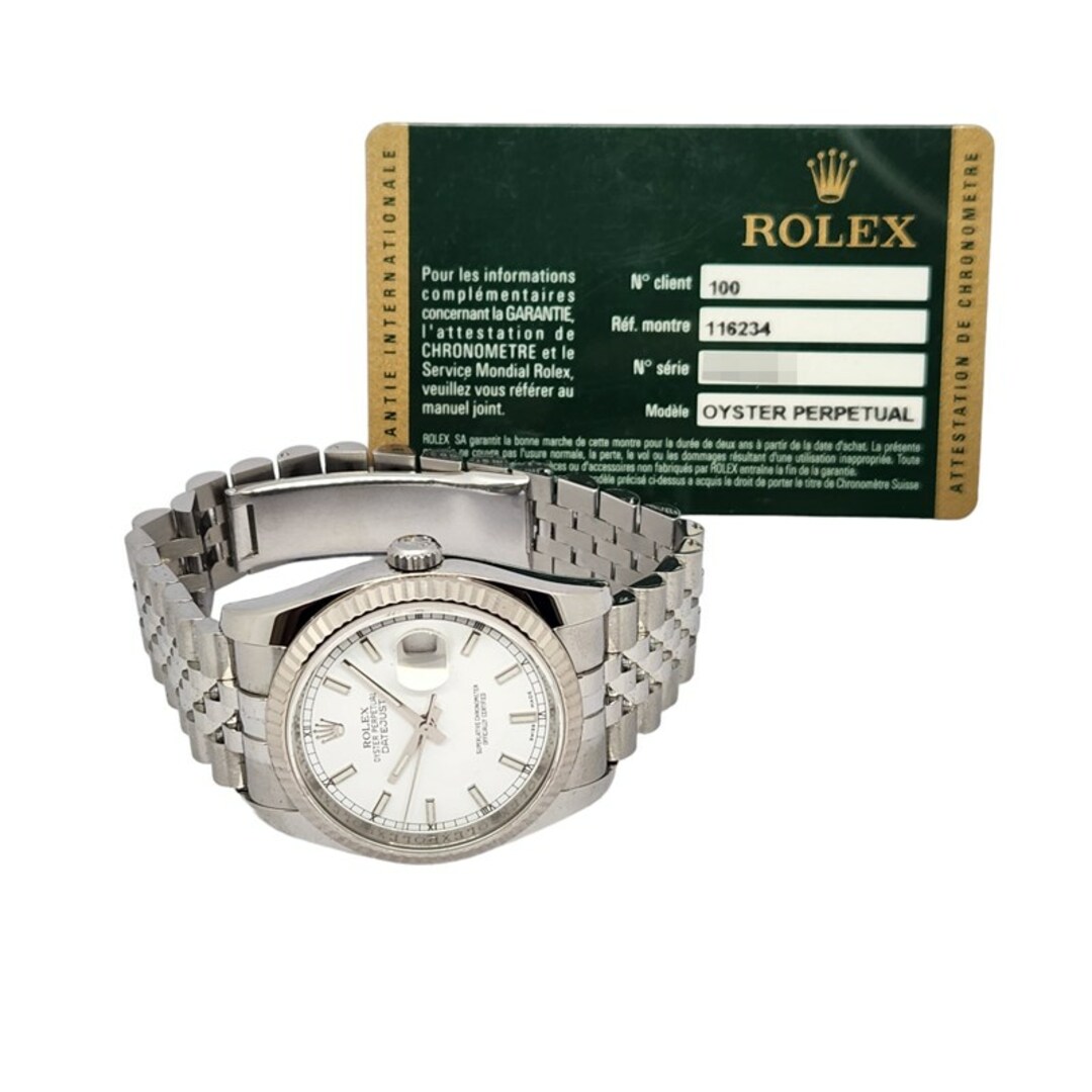 ROLEX(ロレックス)の　ロレックス ROLEX デイトジャスト36 M番 116234 ホワイト K18WG/SS 自動巻き メンズ 腕時計 メンズの時計(その他)の商品写真