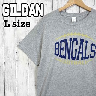 ギルタン(GILDAN)のGILDAN ギルダン ベンガルズ フットボール tシャツ グレー 半袖 古着(Tシャツ/カットソー(半袖/袖なし))