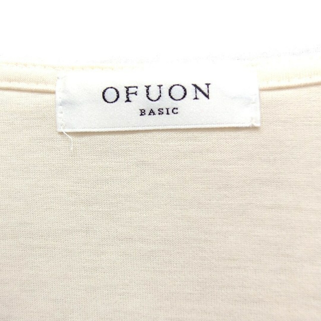 OFUON(オフオン)のオフオン ofuon シフォンブラウス カットソー フレンチスリーブ アイボリー レディースのトップス(その他)の商品写真