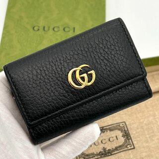 Gucci - ⭐️極美品⭐️GUCCI グッチ GGマーモントキーケース 6連  ブラック