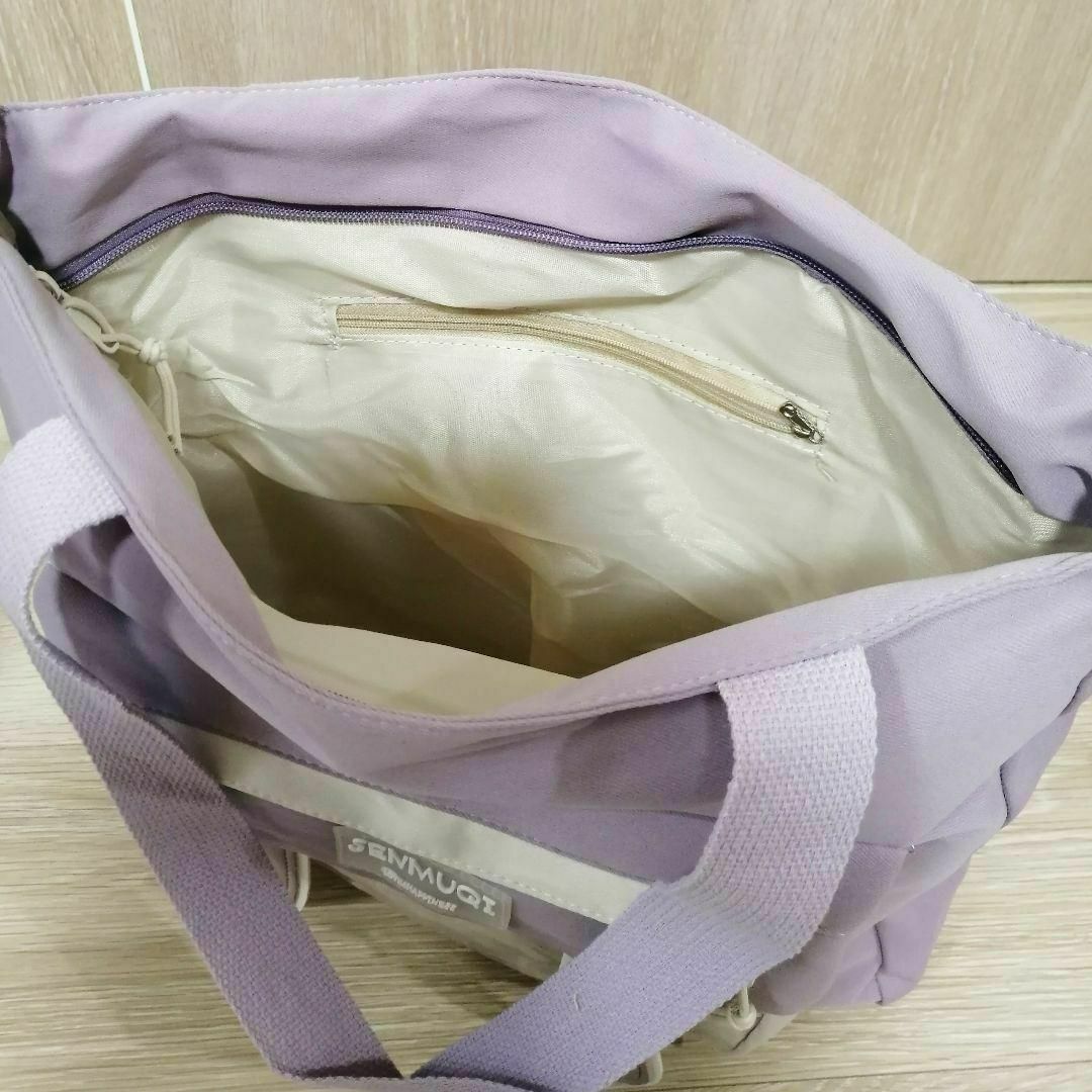 可愛いトートバッグ ショルダーバッグ♡韓国風レディースバッグ♡痛バッグ A4♡紫 レディースのバッグ(トートバッグ)の商品写真