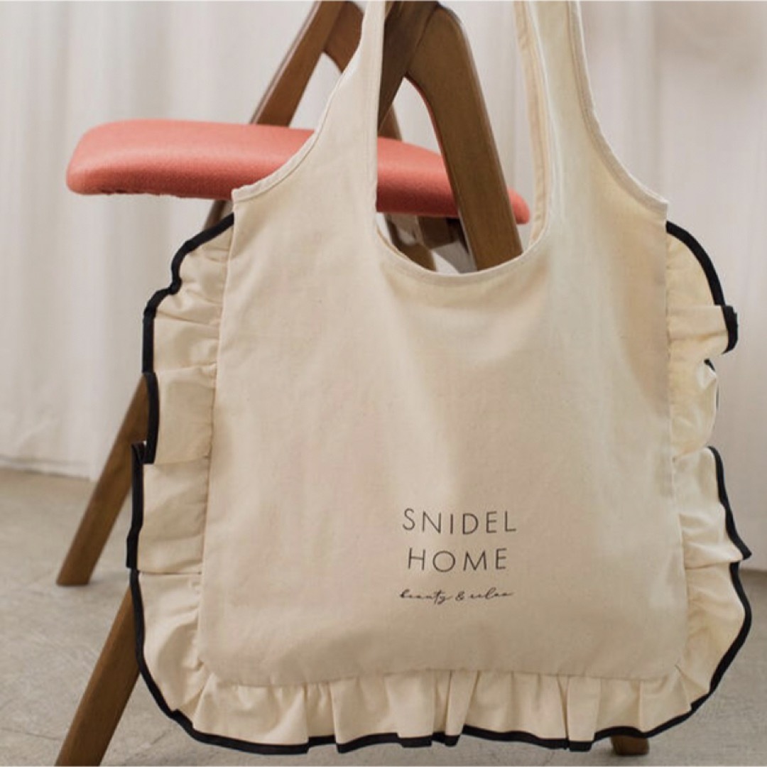 SNIDEL HOME(スナイデルホーム)のフリルエコトートバッグ レディースのバッグ(トートバッグ)の商品写真