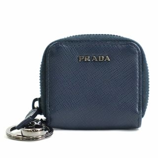 プラダ(PRADA)のプラダ PRADA コインケース レザー ネイビー ユニセックス 送料無料【中古】 r9521a(コインケース)