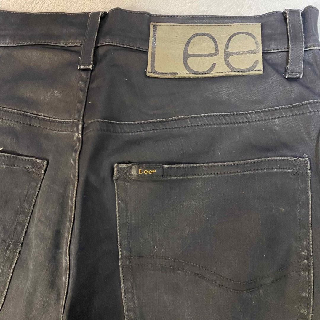 Lee(リー)のLee リー デニムパンツ ジーンズ スキニー 革パッチ ブラック Sサイズ メンズのパンツ(デニム/ジーンズ)の商品写真
