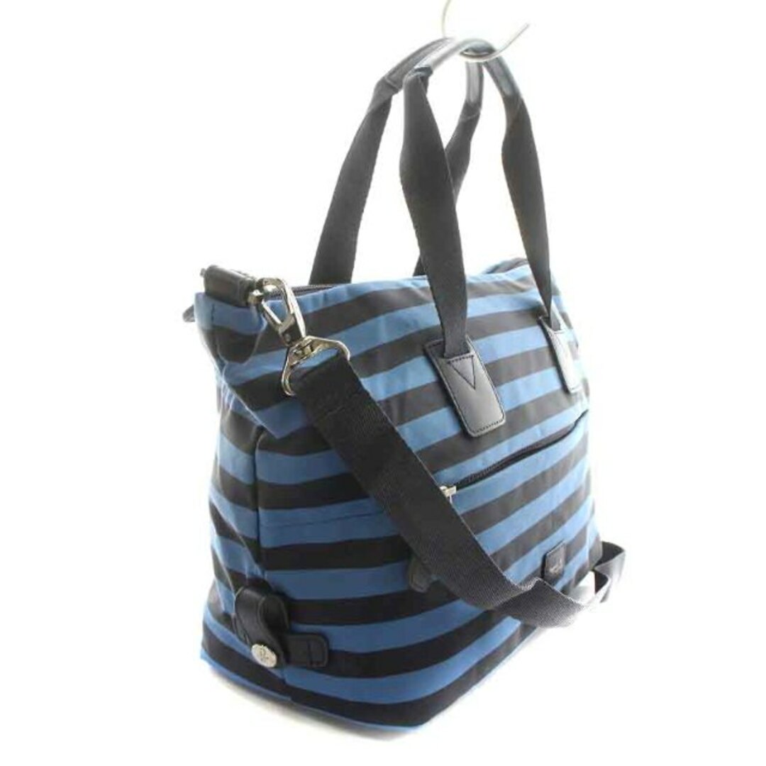 アニエスベー ボヤージュ ショルダーバッグ ハンドバッグ トートバッグ 紺 青 レディースのバッグ(ショルダーバッグ)の商品写真