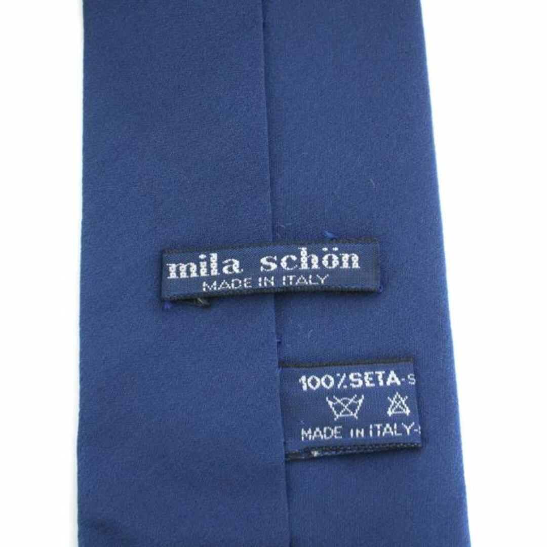 mila schon(ミラショーン)のミラショーン mila schon ネクタイ 総柄 シルク100％ 青 ブルー メンズのファッション小物(ネクタイ)の商品写真
