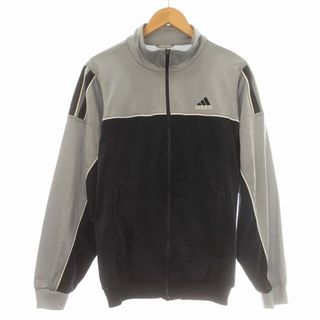 アディダス(adidas)のアディダス adidas トラックジャケット ジャージ L グレー ネイビー(ブルゾン)