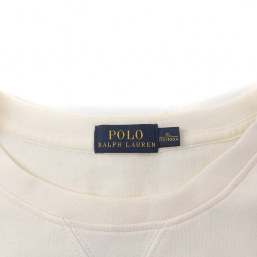 POLO RALPH LAUREN(ポロラルフローレン)のポロ ラルフローレン スウェット トレーナー 長袖 刺繍 XL 白 ホワイト レディースのトップス(トレーナー/スウェット)の商品写真