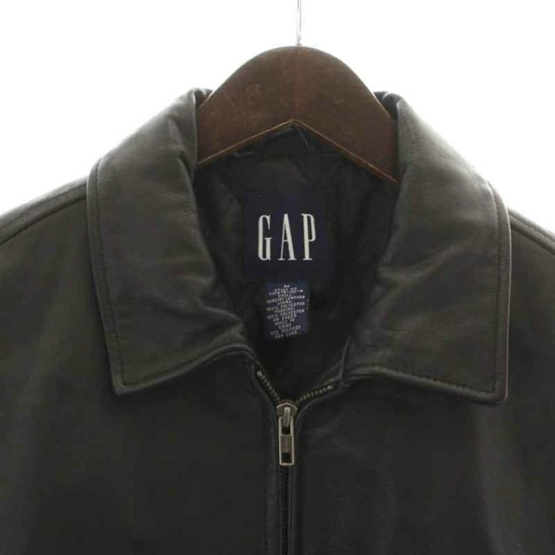 GAP(ギャップ)のGAP ヴィンテージ オールドギャップ レザージャケット 革ジャン M 黒 メンズのジャケット/アウター(その他)の商品写真