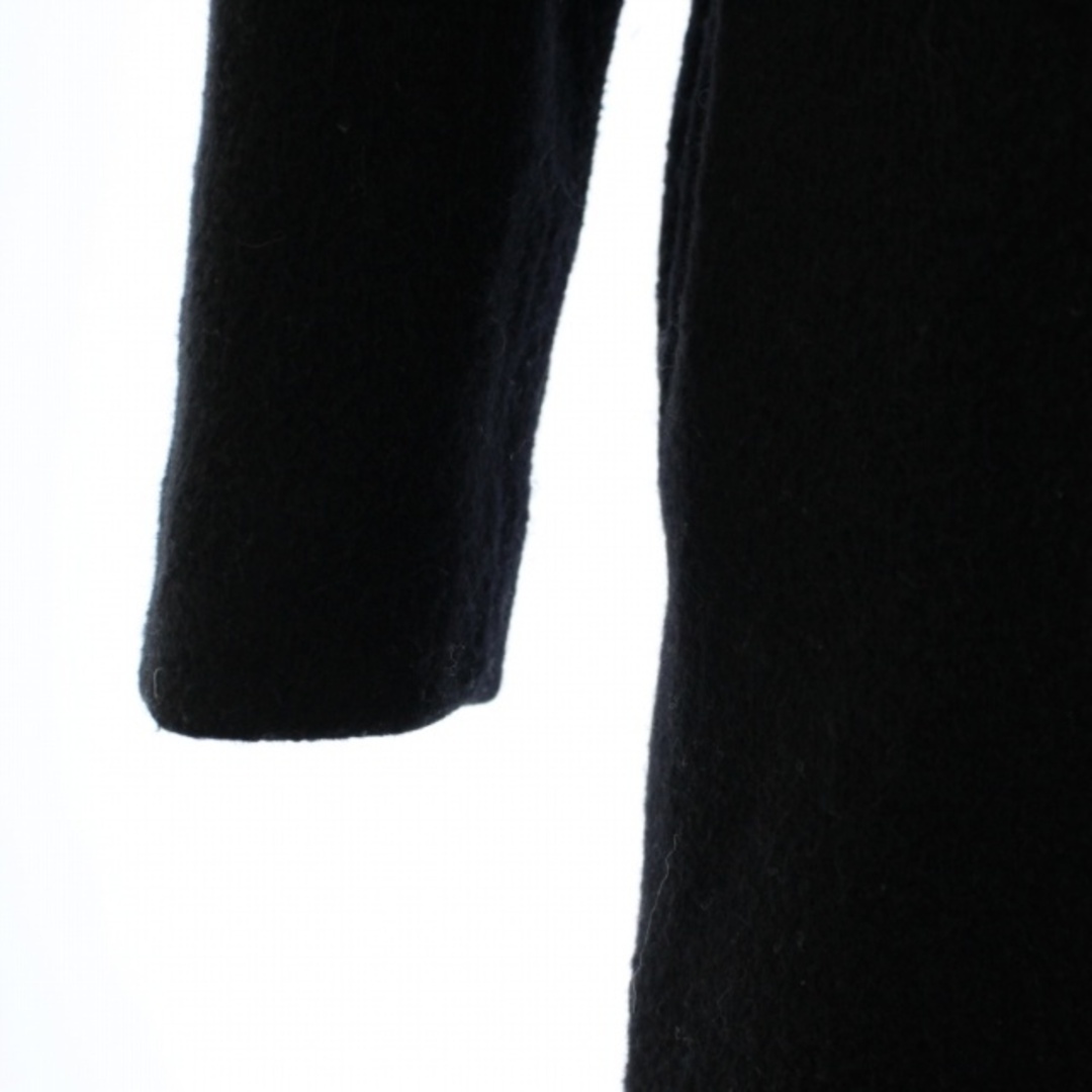 A.P.C(アーペーセー)のアーペーセー ノーカラーコート アウター ロング丈 ウール 34 XS 黒 レディースのジャケット/アウター(その他)の商品写真