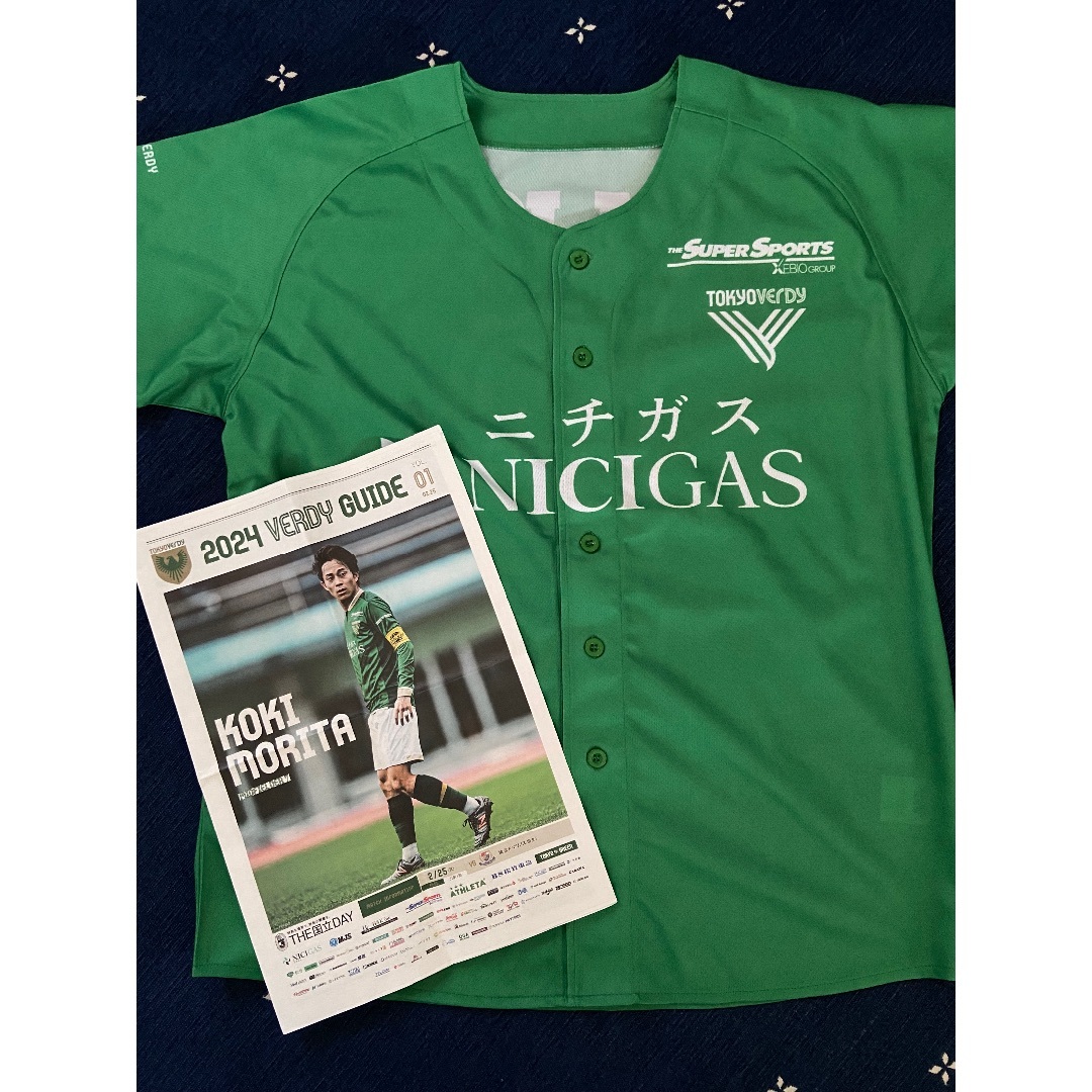 東京ヴェルディ ベースボールシャツ VERDY GAIDE セット スポーツ/アウトドアのサッカー/フットサル(応援グッズ)の商品写真