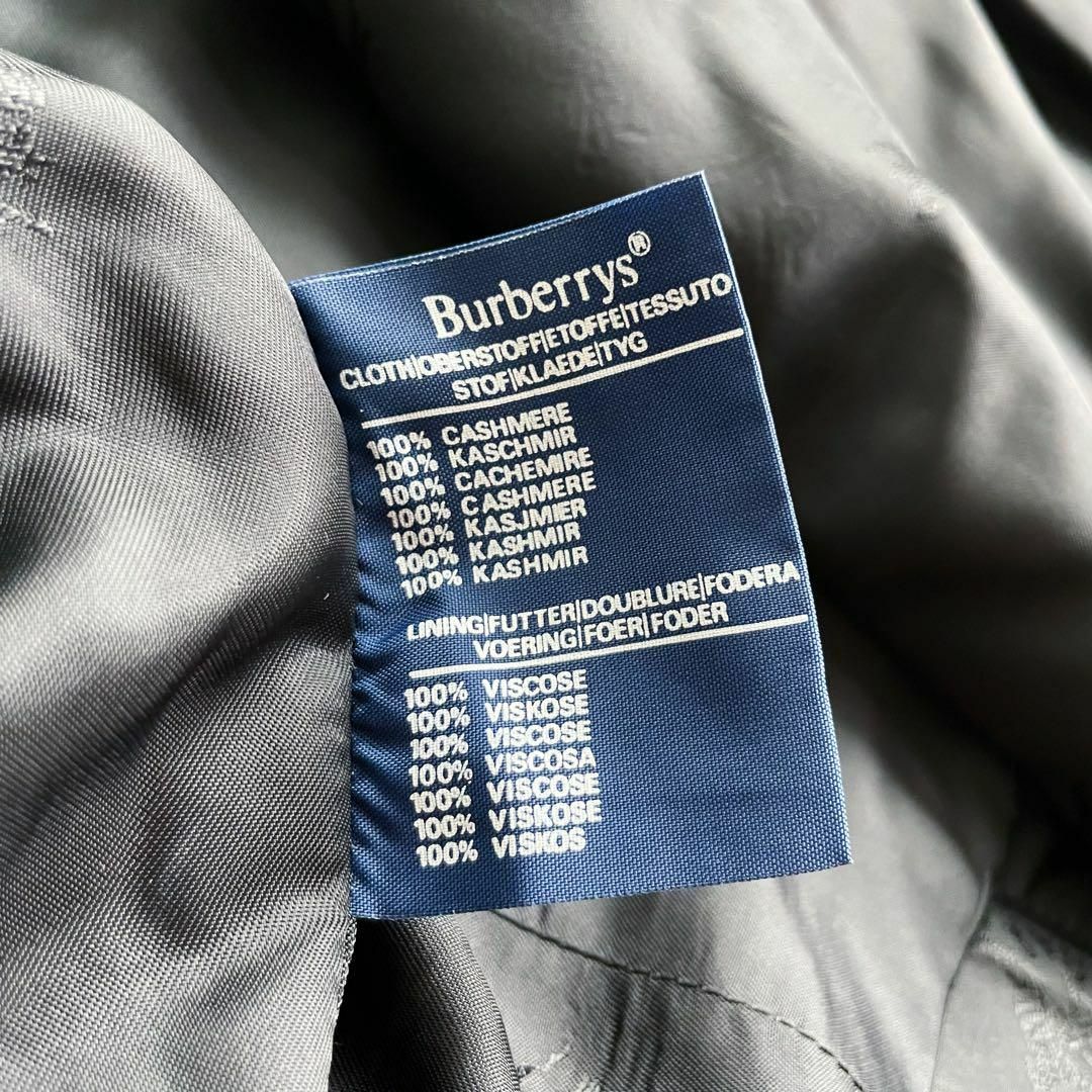 BURBERRY(バーバリー)の美品！【Burberry】カシミヤ100% ウール ダブル チェスターコート メンズのジャケット/アウター(チェスターコート)の商品写真