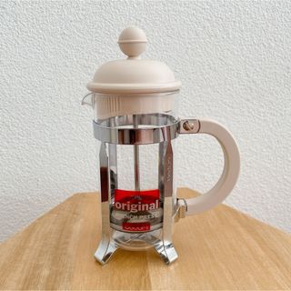 bodum【日本未販売】フレンチプレスコーヒーメーカー　ベージュ　3 cup(コーヒーメーカー)